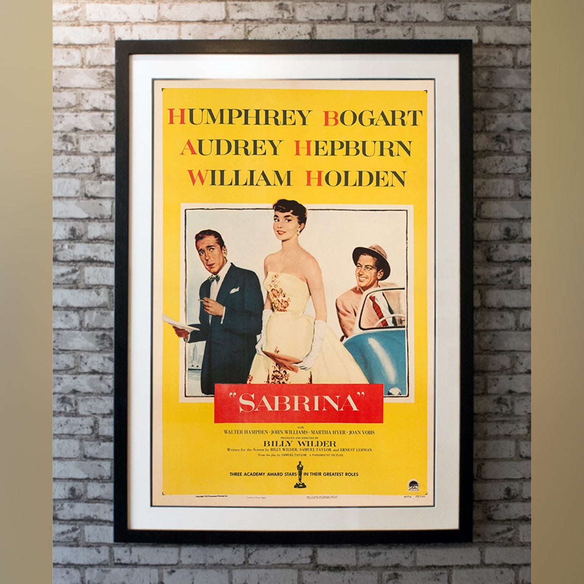 Original Movie Poster of Sabrina (1954)