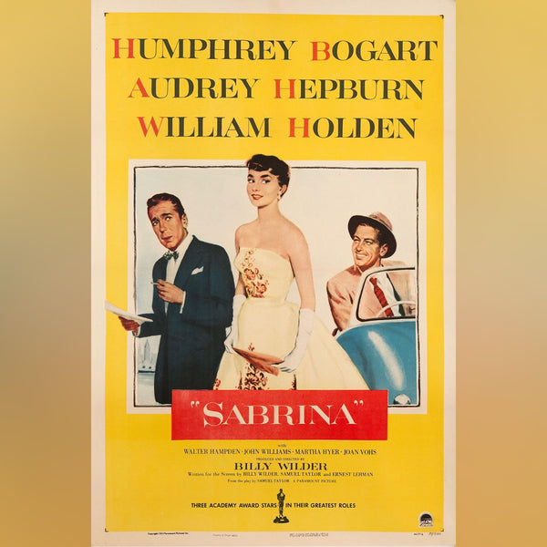 Original Movie Poster of Sabrina (1954)