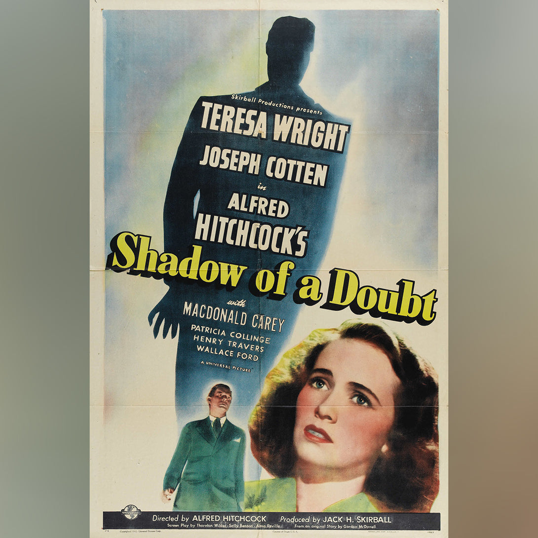 Original Movie Poster of Shadow Of A Doubt (1943)