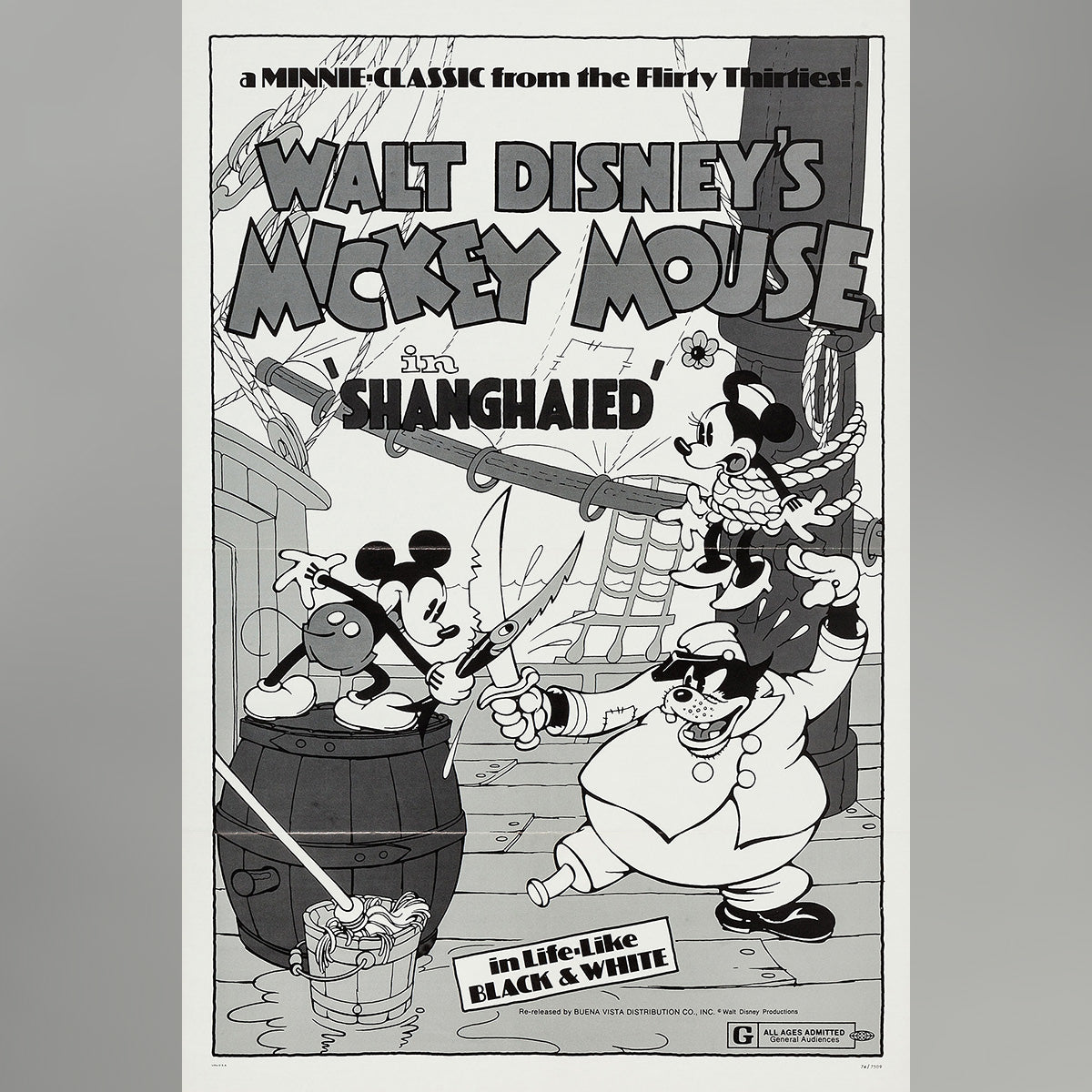 Original Movie Poster of Shanghaied (1974R)