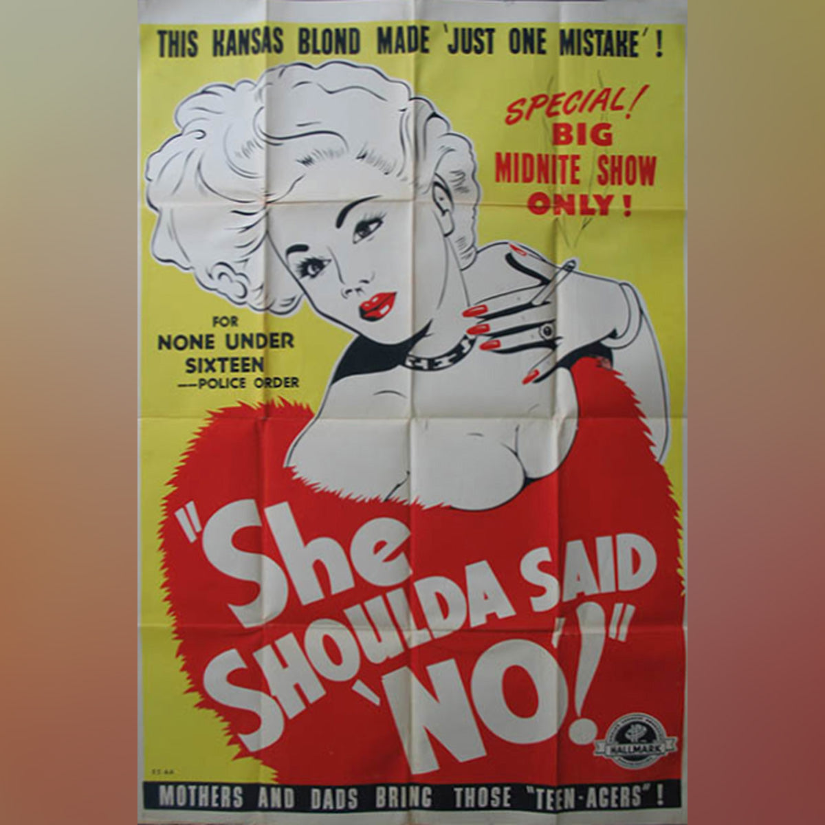Original Movie Poster of She Shoulda Said No (1949) 