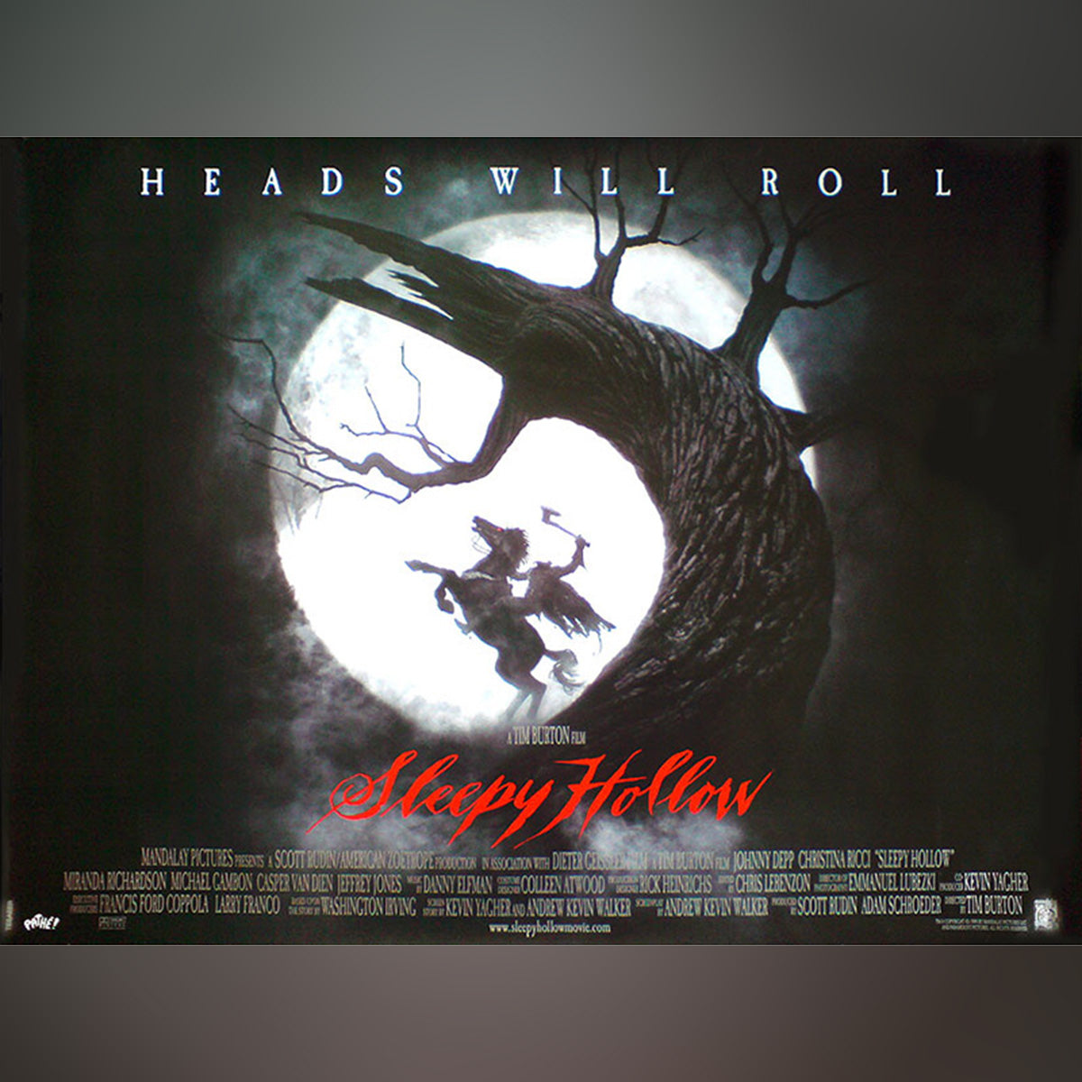 Original Movie Poster of Sleepy Hollow (1999)