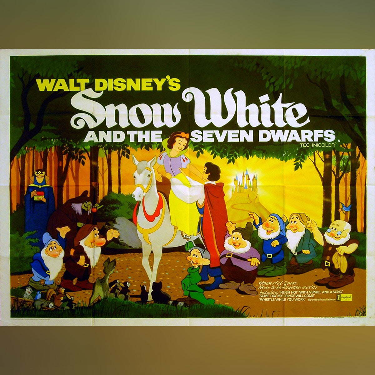 Original Movie Poster of Snow White And The Seven Dwarfs (1972R)