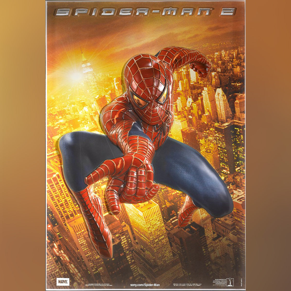 Original Movie Poster of Spider-man 2 (2004) - Plastic 3d Relief Poster