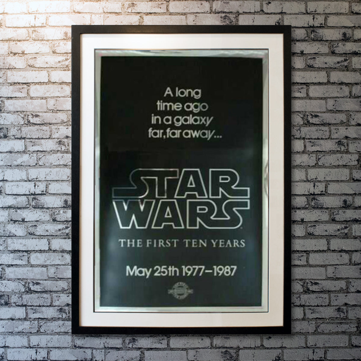Original Movie Poster of Star Wars 10th Anniversary