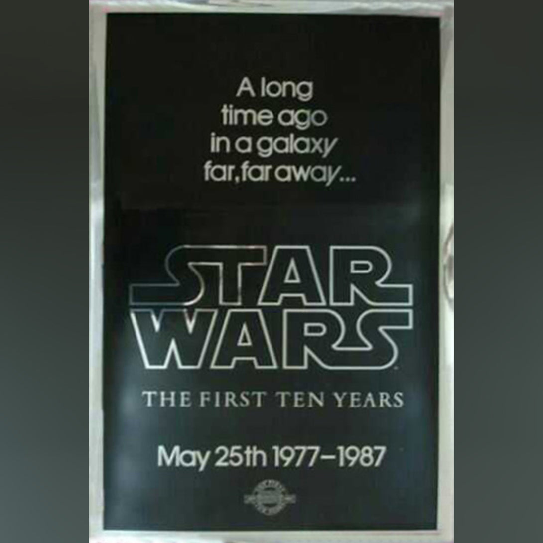 Original Movie Poster of Star Wars 10th Anniversary