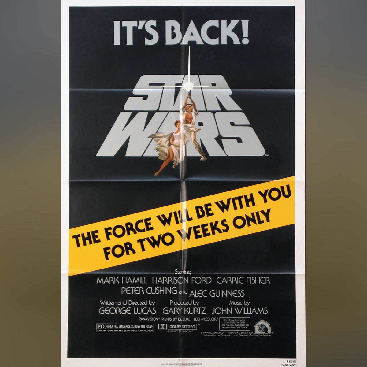 Original Movie Poster of Star Wars (1981R)