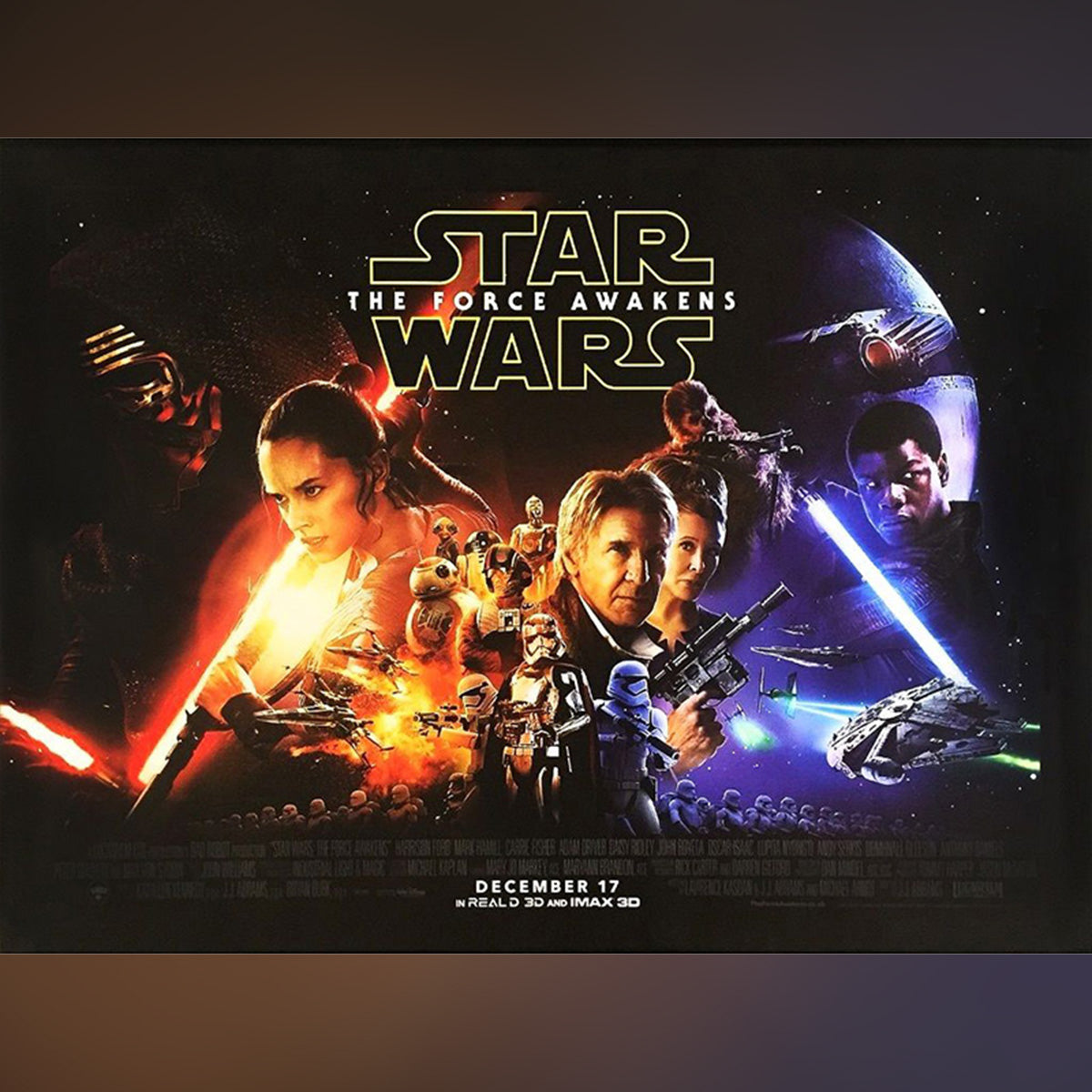 Original Movie Poster of Star Wars: The Force Awakens (2015)