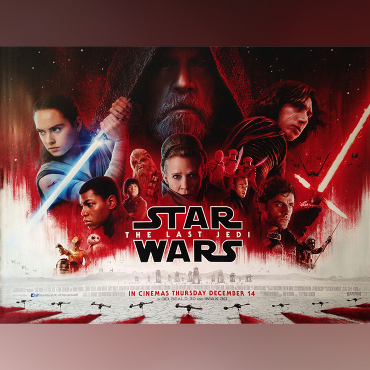 Original Movie Poster of Star Wars: The Last Jedi (2017)