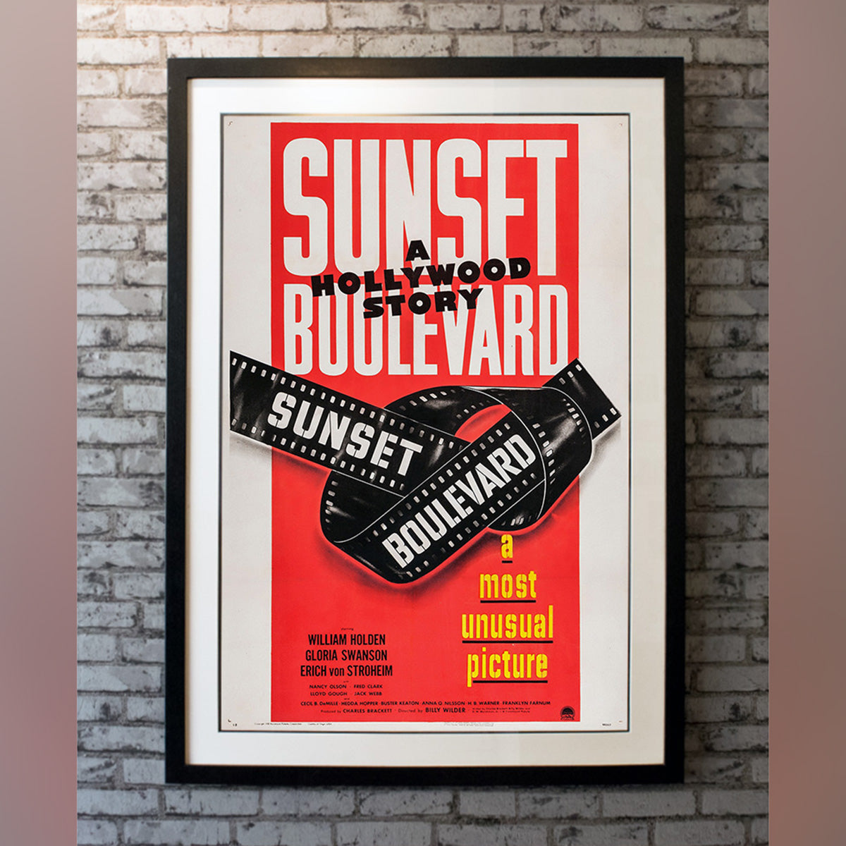 Original Movie Poster of Sunset Blvd. (1950)