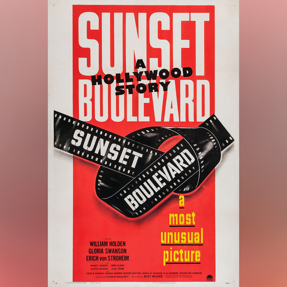 Original Movie Poster of Sunset Blvd. (1950)