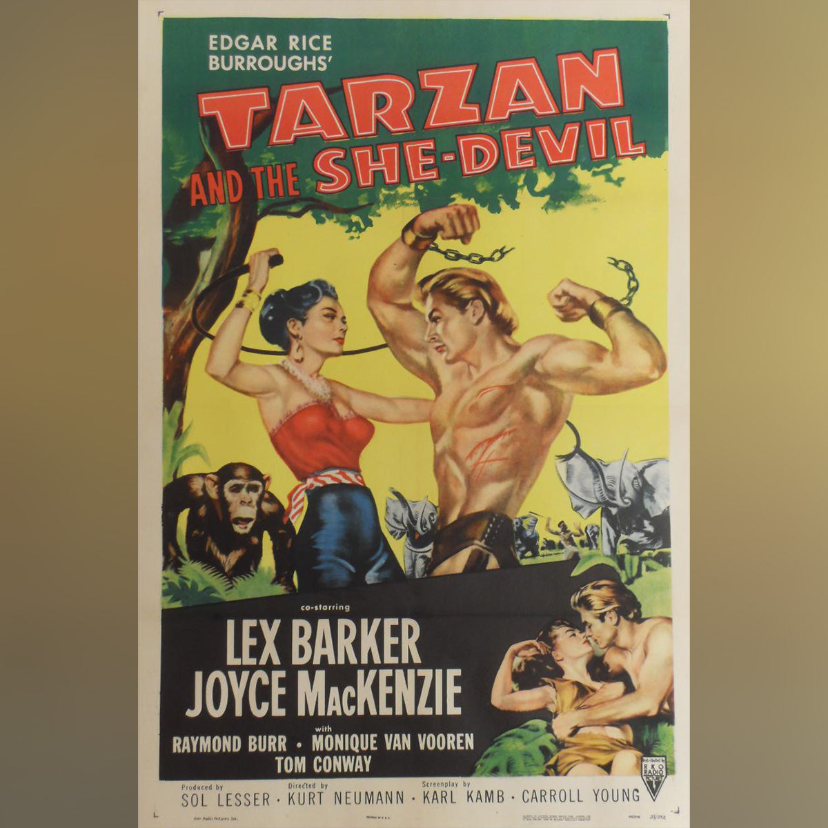 Original Movie Poster of Tarzan And The She-devil (1953)
