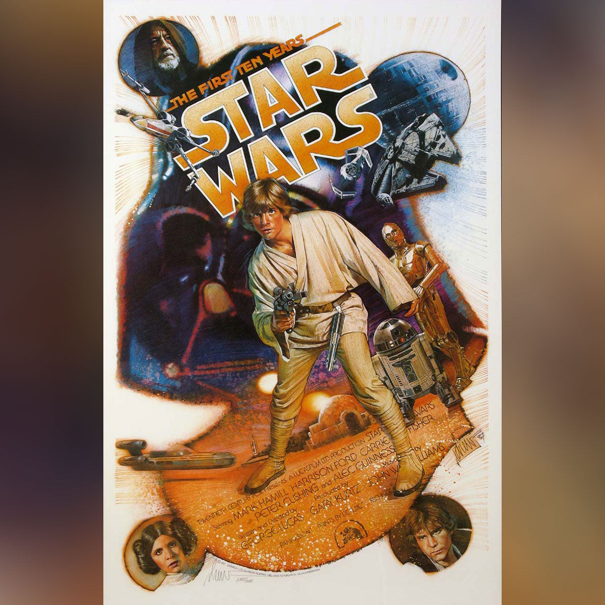 Star Wars - The First Ten Years - Signed by Drew Struzan (1987)