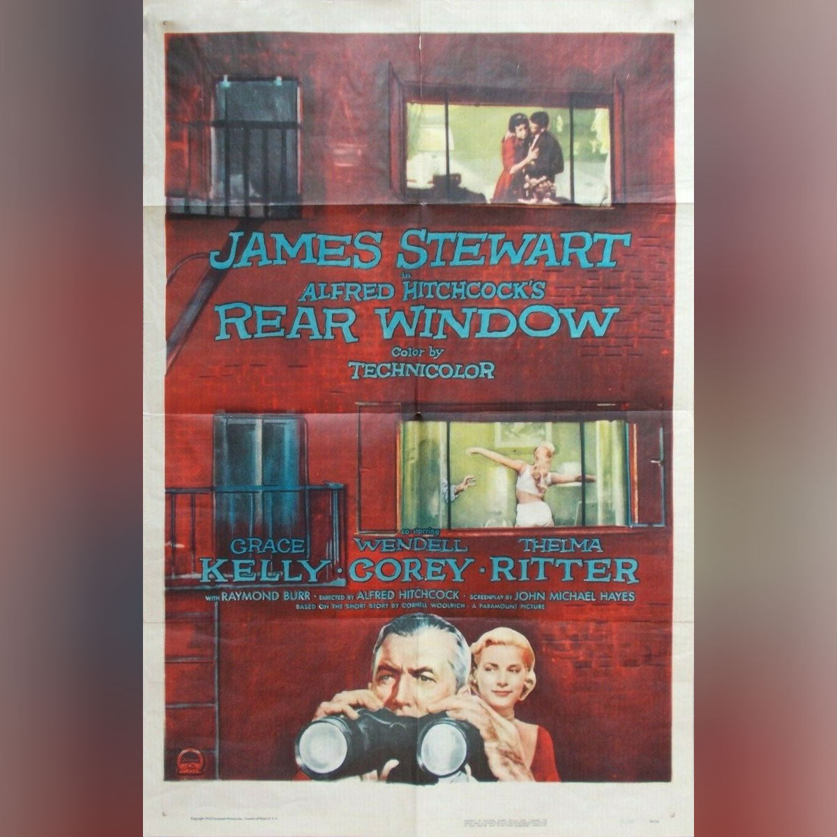 Retro Poster Rear Window Rear Window (1954) | Original Movie Poster | Vintage Film Poster – At ...