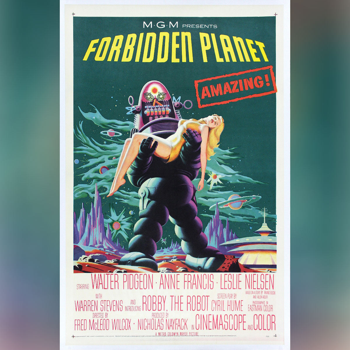 Forbidden Planet 1956 Vintage Science Fiction Movie Poster – Mystery Supply  Co.