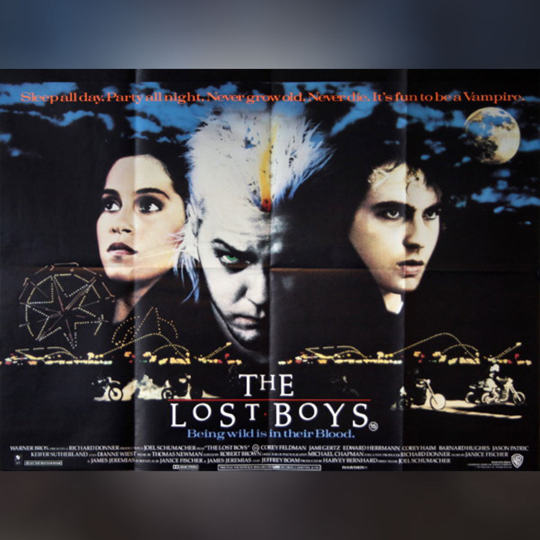 Lost Boys The 1987 Original Movie Poster Vintage Film Poster lost-boys-the-1987-original-movie-poster-vintage-film-poster