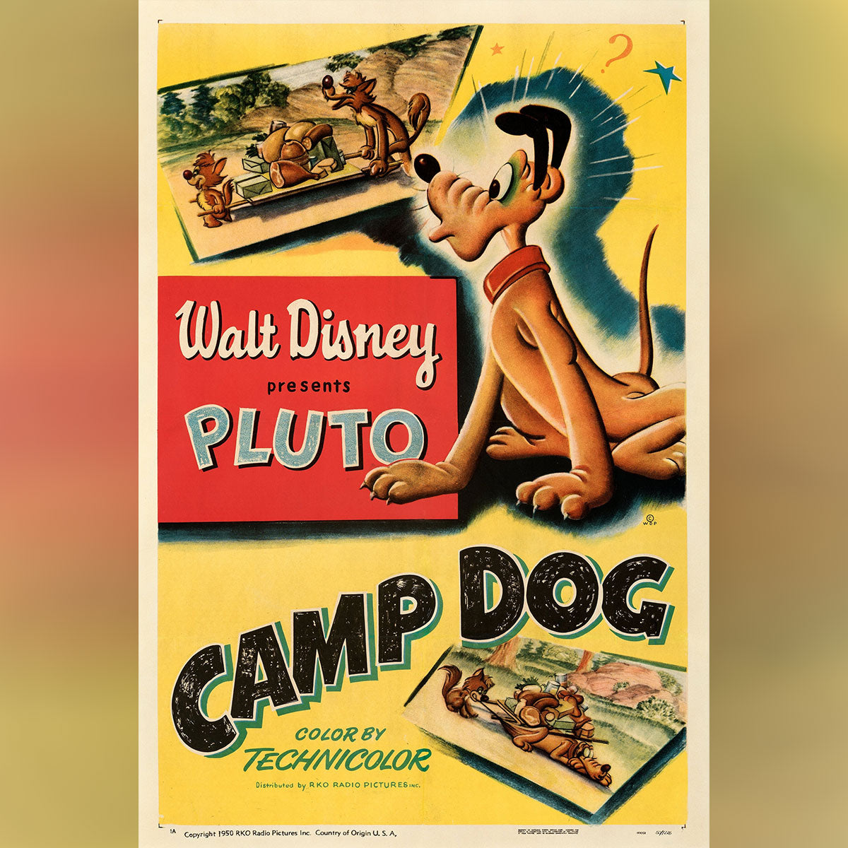 Pluto in Camp Dog (1950)