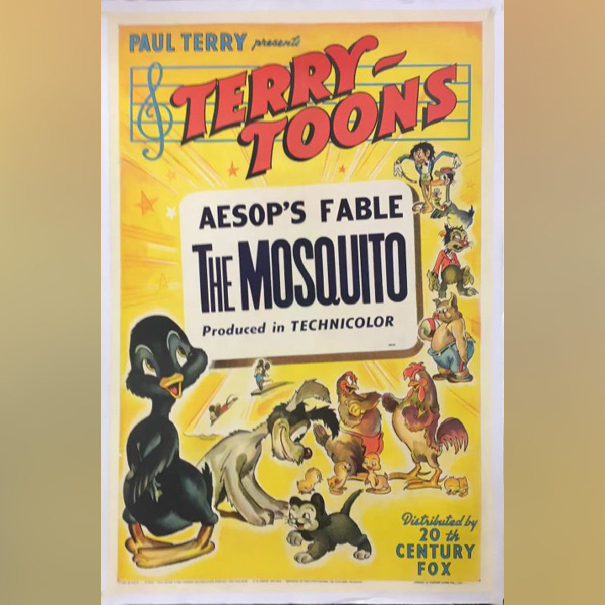 Original Movie Poster of Terry Toons: Aesop’s Fable: The Mosquito (1945)