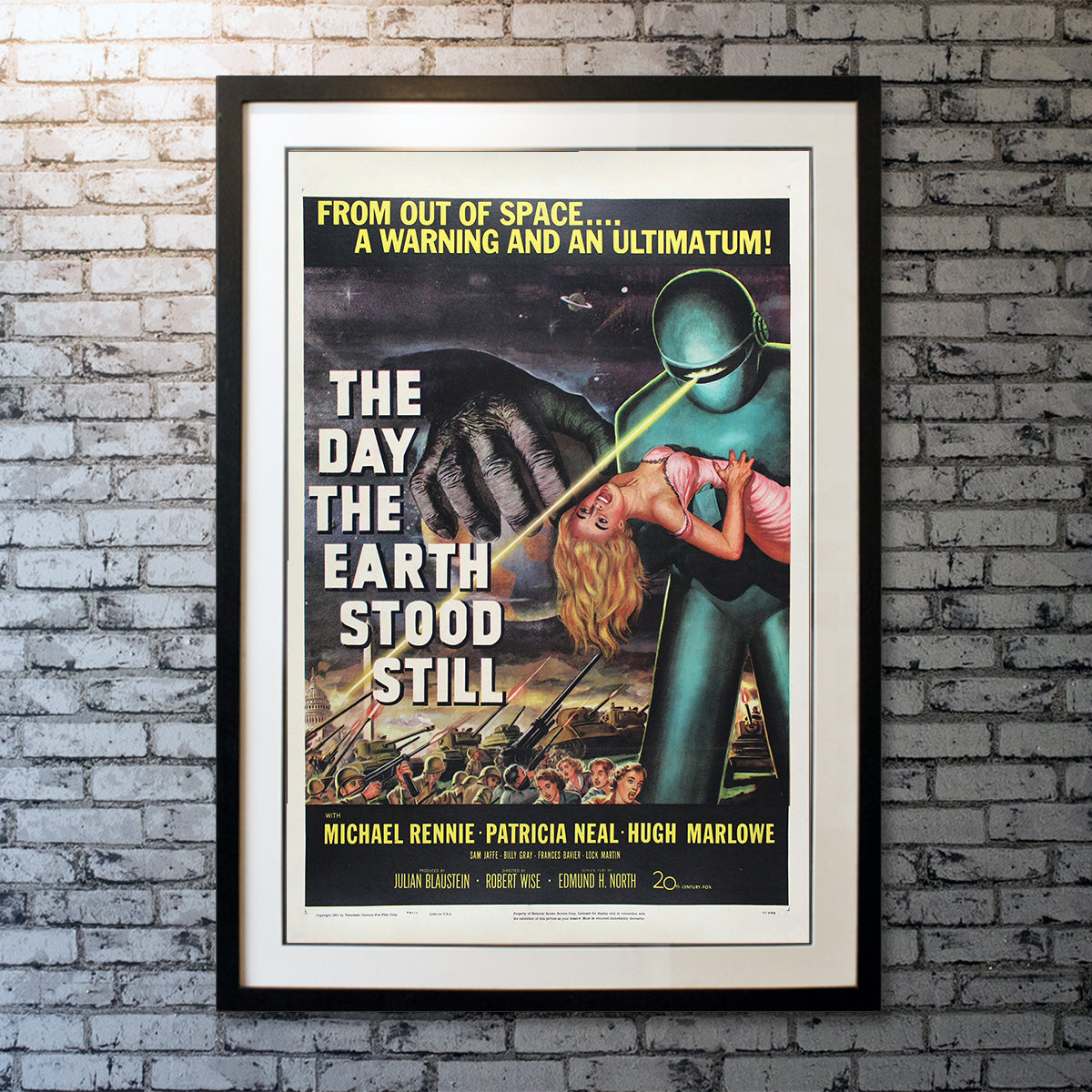 Original Movie Poster of The Day The Earth Stood Still (1951)