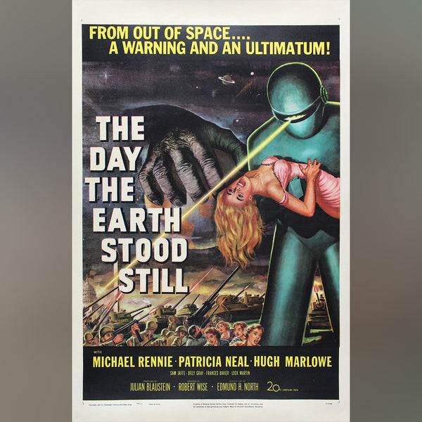 Original Movie Poster of The Day The Earth Stood Still (1951)