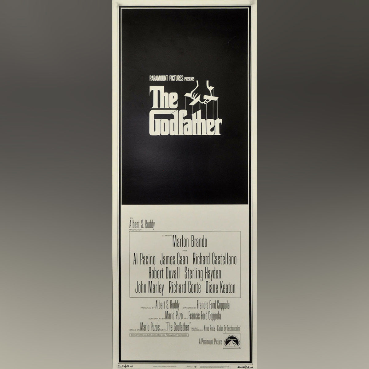 Original Movie Poster of Godfather, The (1972) 