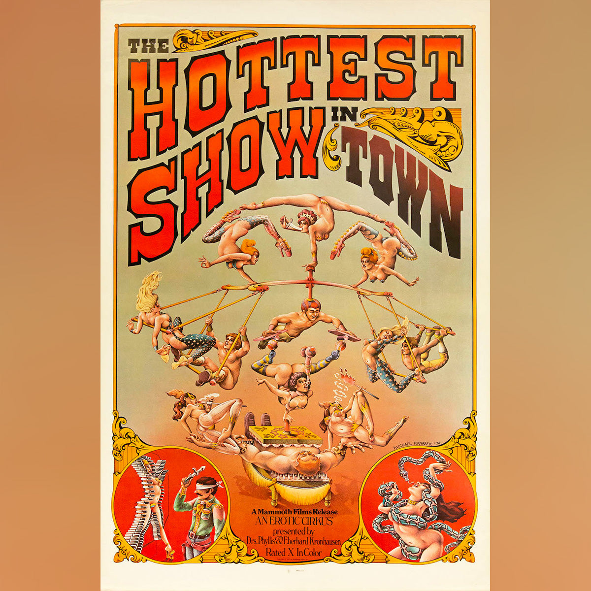 Original Movie Poster of Hottest Show In Town, The (1974)
