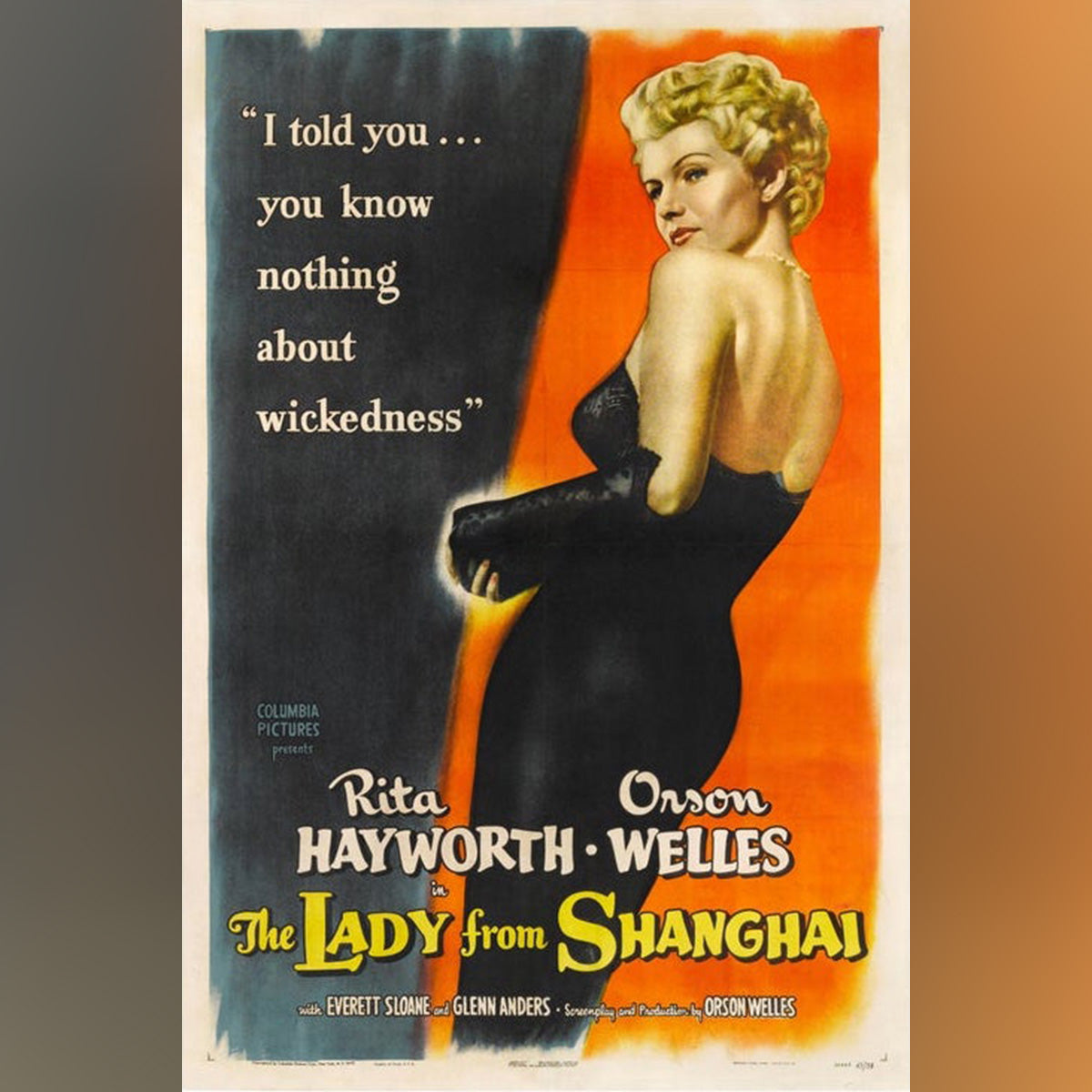 Original Movie Poster of Lady From Shanghai, The (1947)