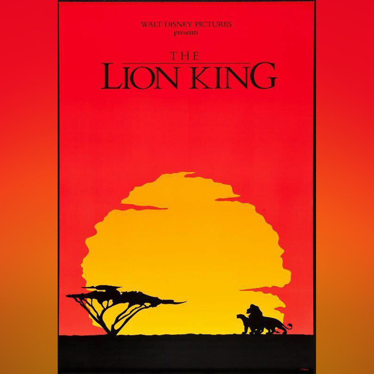 Original Movie Poster of The Lion King (1994)