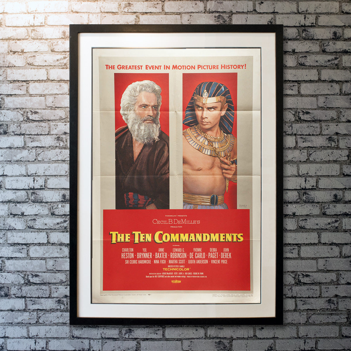 Original Movie Poster of Ten Commandments, The (1956)