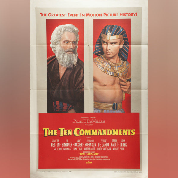 Original Movie Poster of Ten Commandments, The (1956)