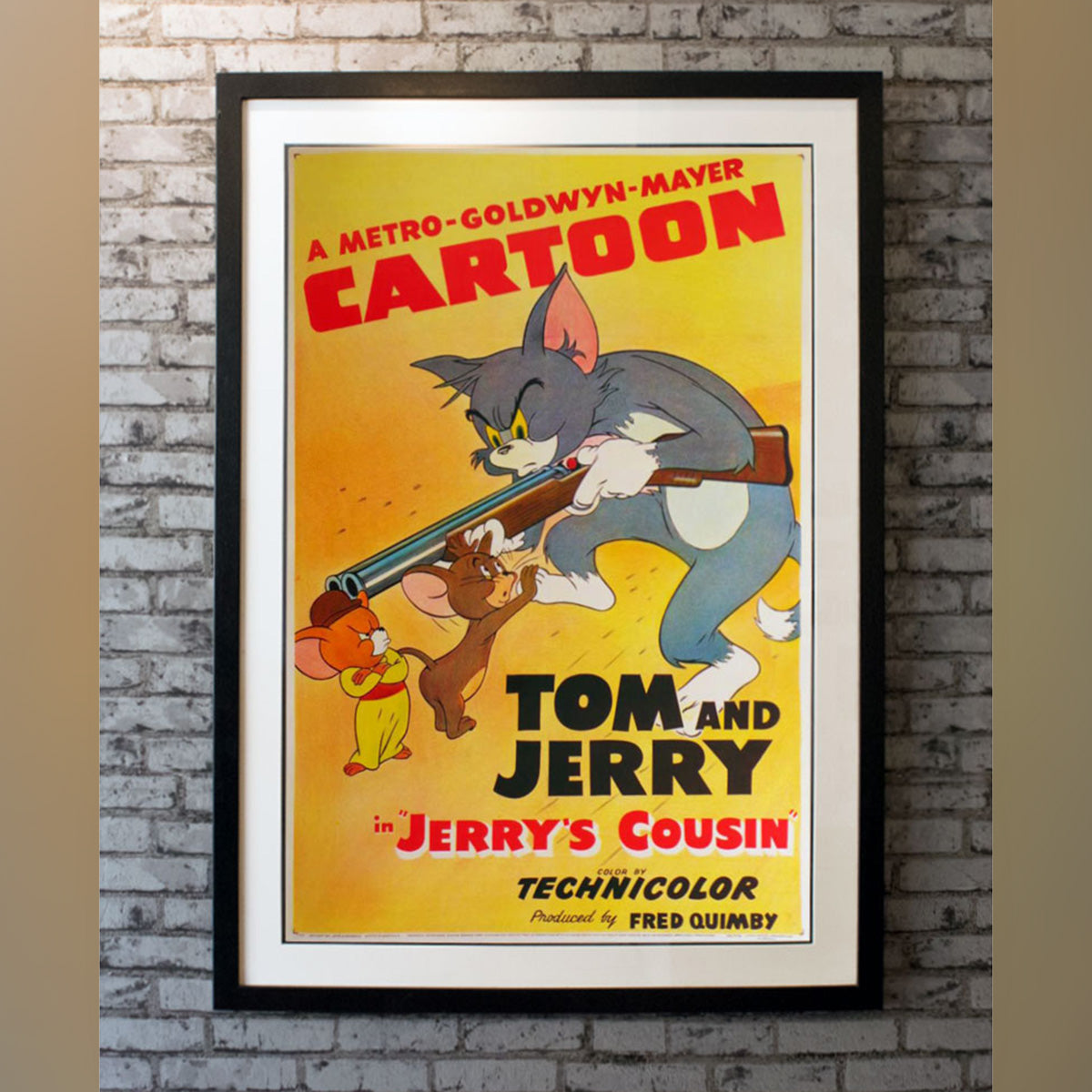 Original Movie Poster of Tom And Jerry (1951) In Jerry's Cousin