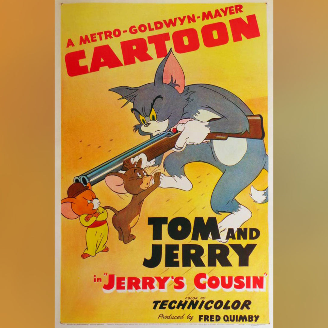 Original Movie Poster of Tom And Jerry (1951) In Jerry's Cousin