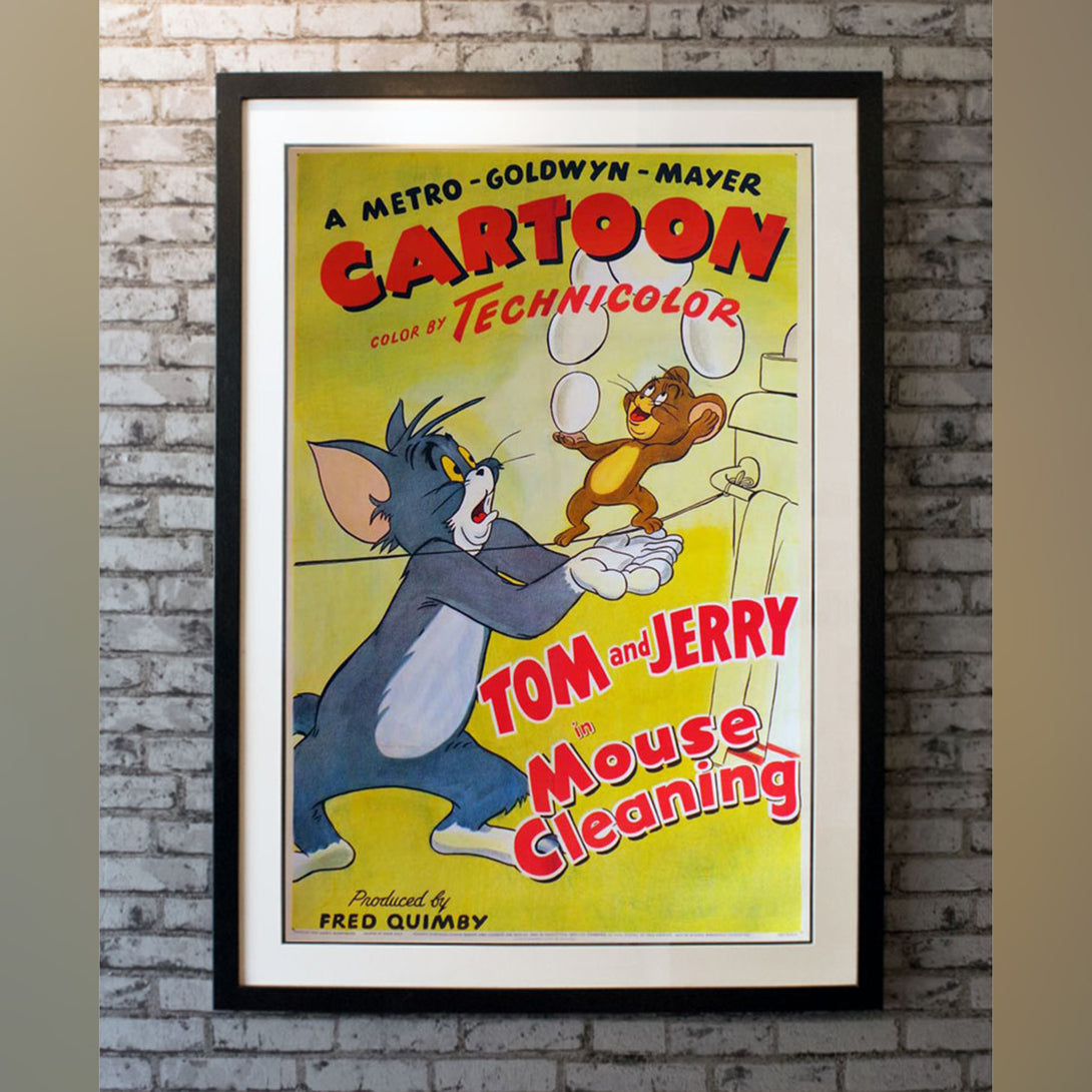 Original Movie Poster of Tom And Jerry In Mouse Cleaning (1948)