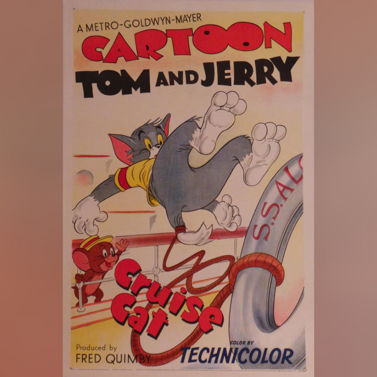 Original Movie Poster of Tom And Jerry Cruise Cat (1952)