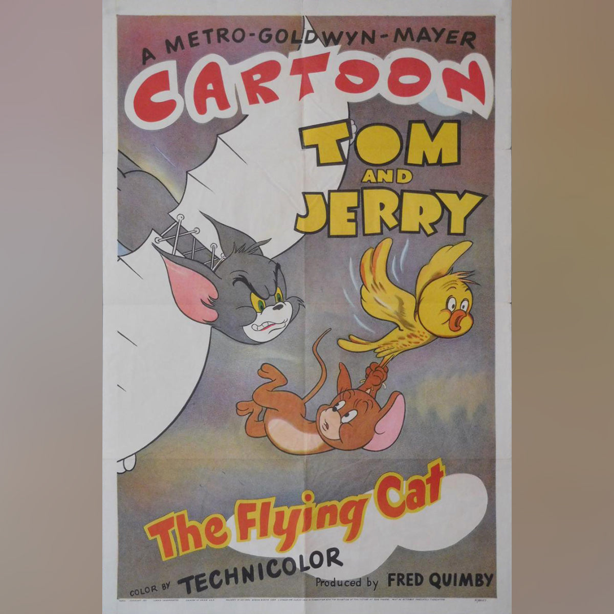 Original Movie Poster of Tom And Jerry: The Flying Cat (1952)