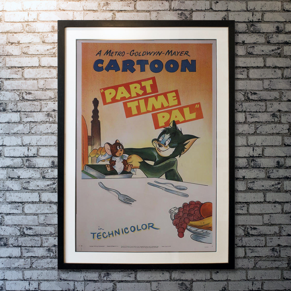 Original Movie Poster of Tom And Jerry In Part Time Pal (1947)