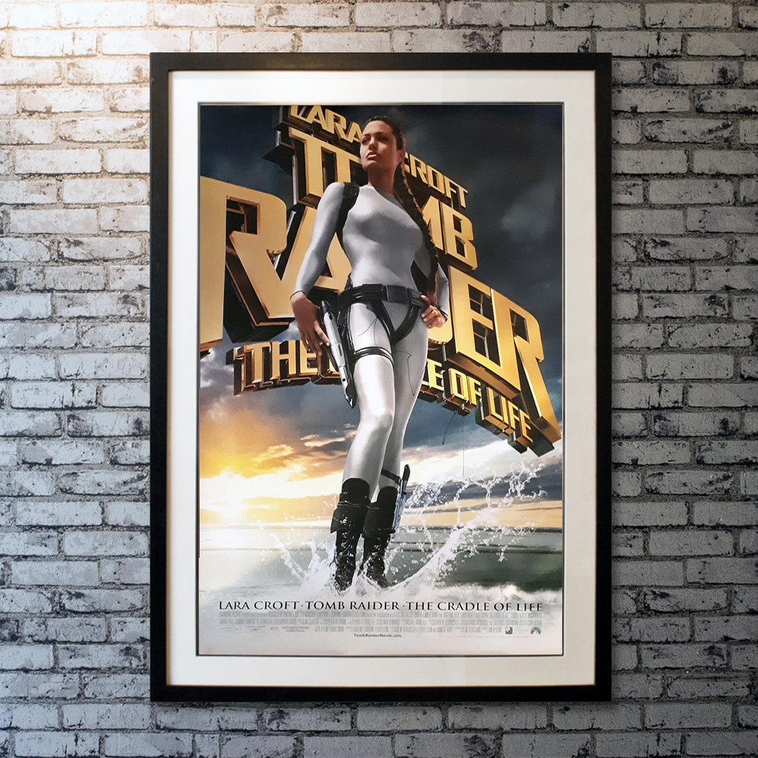 Original Movie Poster of Lara Croft: Tomb Raider (2001) - Signed By Angelina Jolie