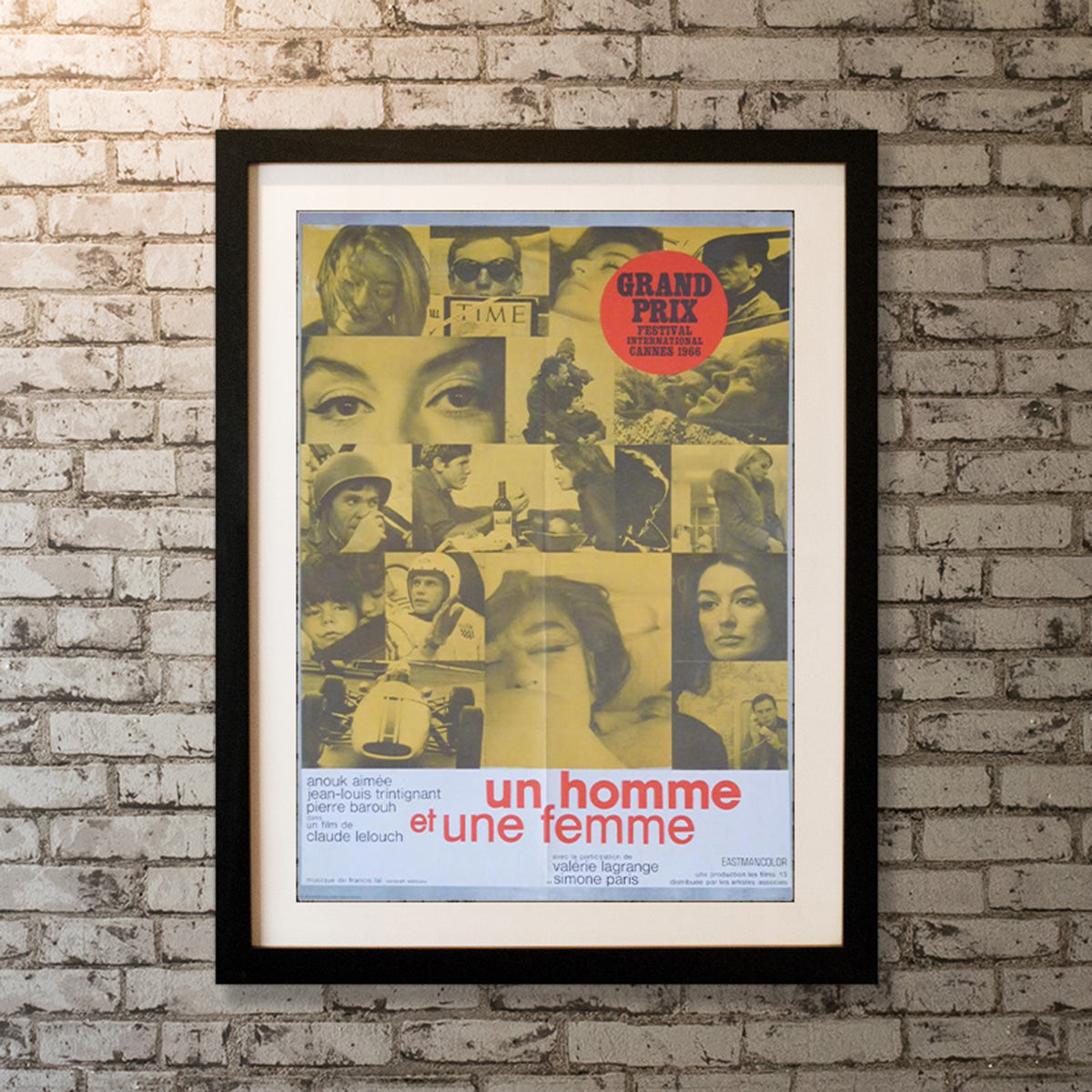 Original Movie Poster of Un Homme Et Une Femme (1966)