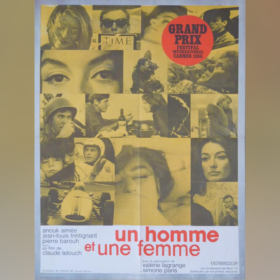 Original Movie Poster of Un Homme Et Une Femme (1966)