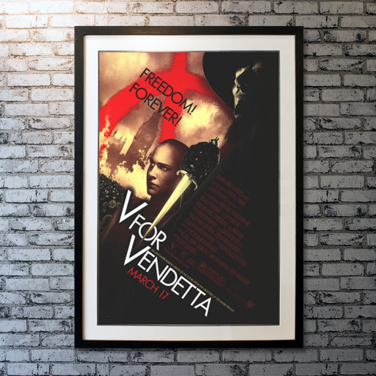 Original Movie Poster of V For Vendetta (2005)