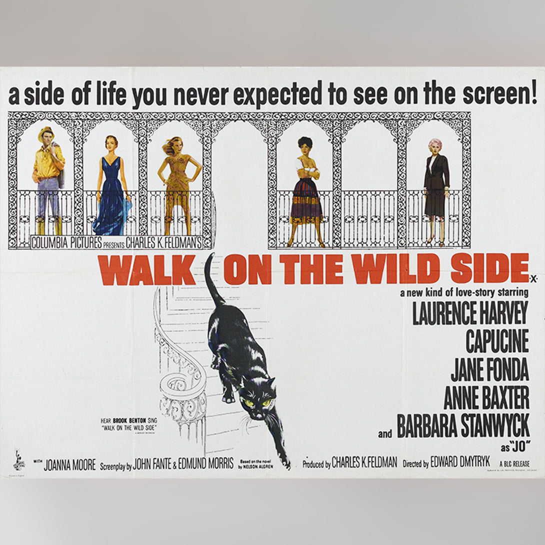 Original Movie Poster of Walk On The Wild Side (1962)