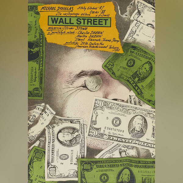 Original Movie Poster of Wall Street (1987)