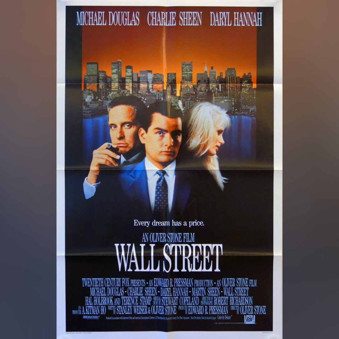 Original Movie Poster of Wall Street (1987)