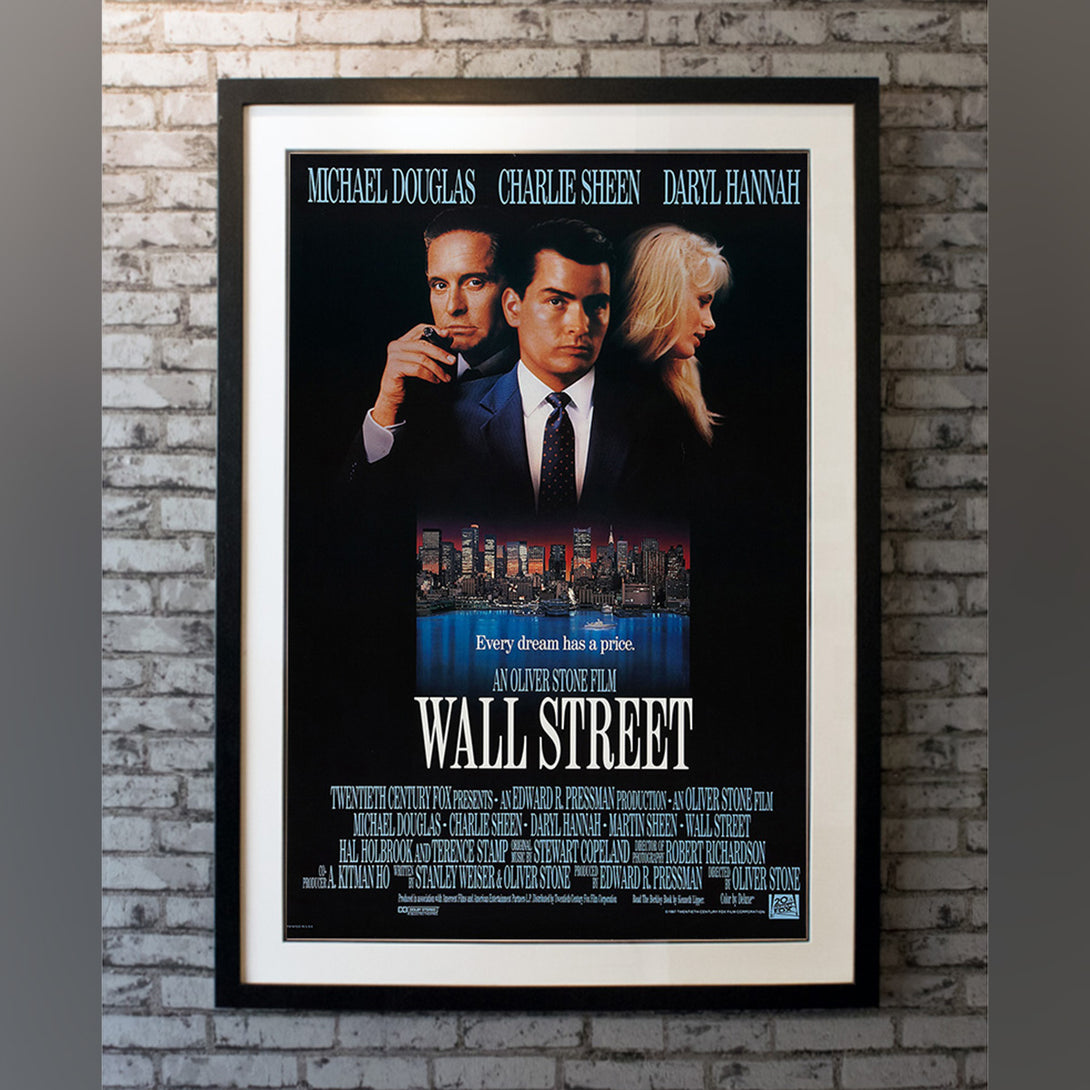 Original Movie Poster of Wall Street (1987)