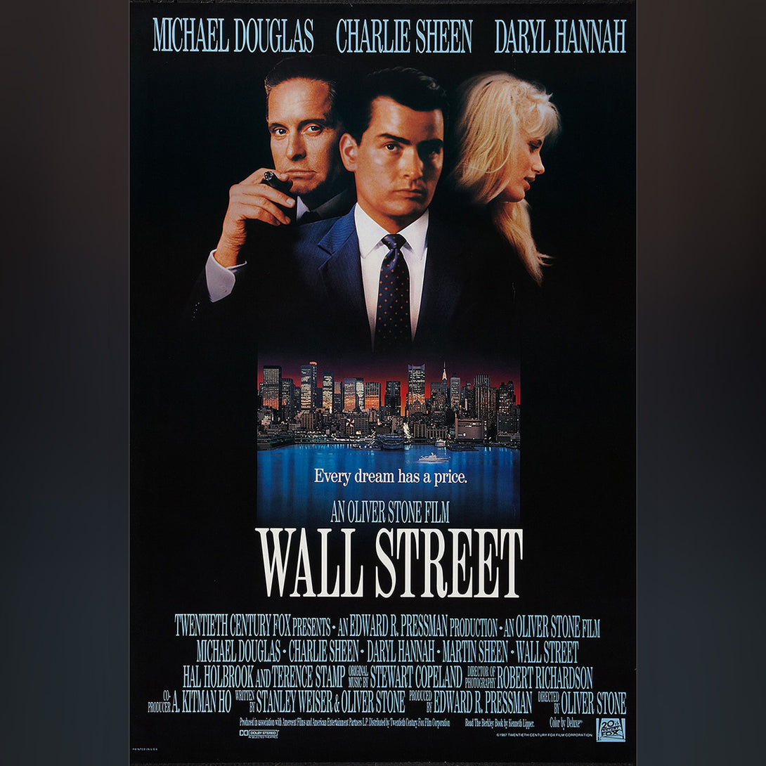 Original Movie Poster of Wall Street (1987)