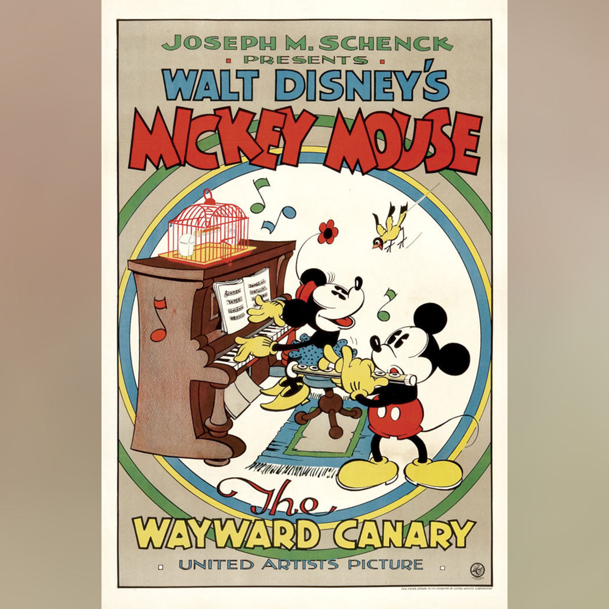 Original Movie Poster of Wayward Canary, The (1932)