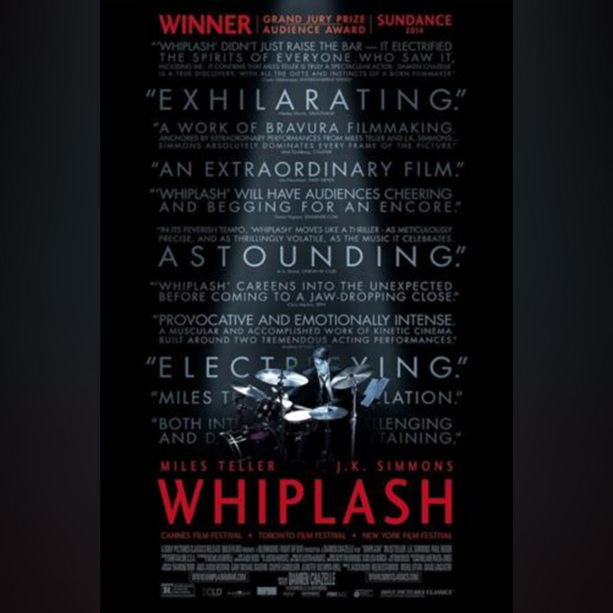 Original Movie Poster of Whiplash (2014)
