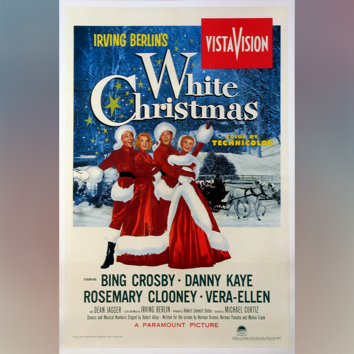 Original Movie Poster of White Christmas (1954)