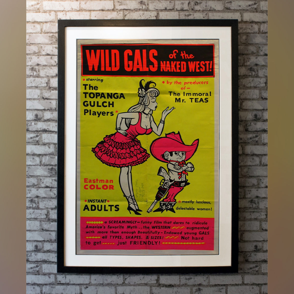 Original Movie Poster of Wild Gals Of The Naked West (1962)