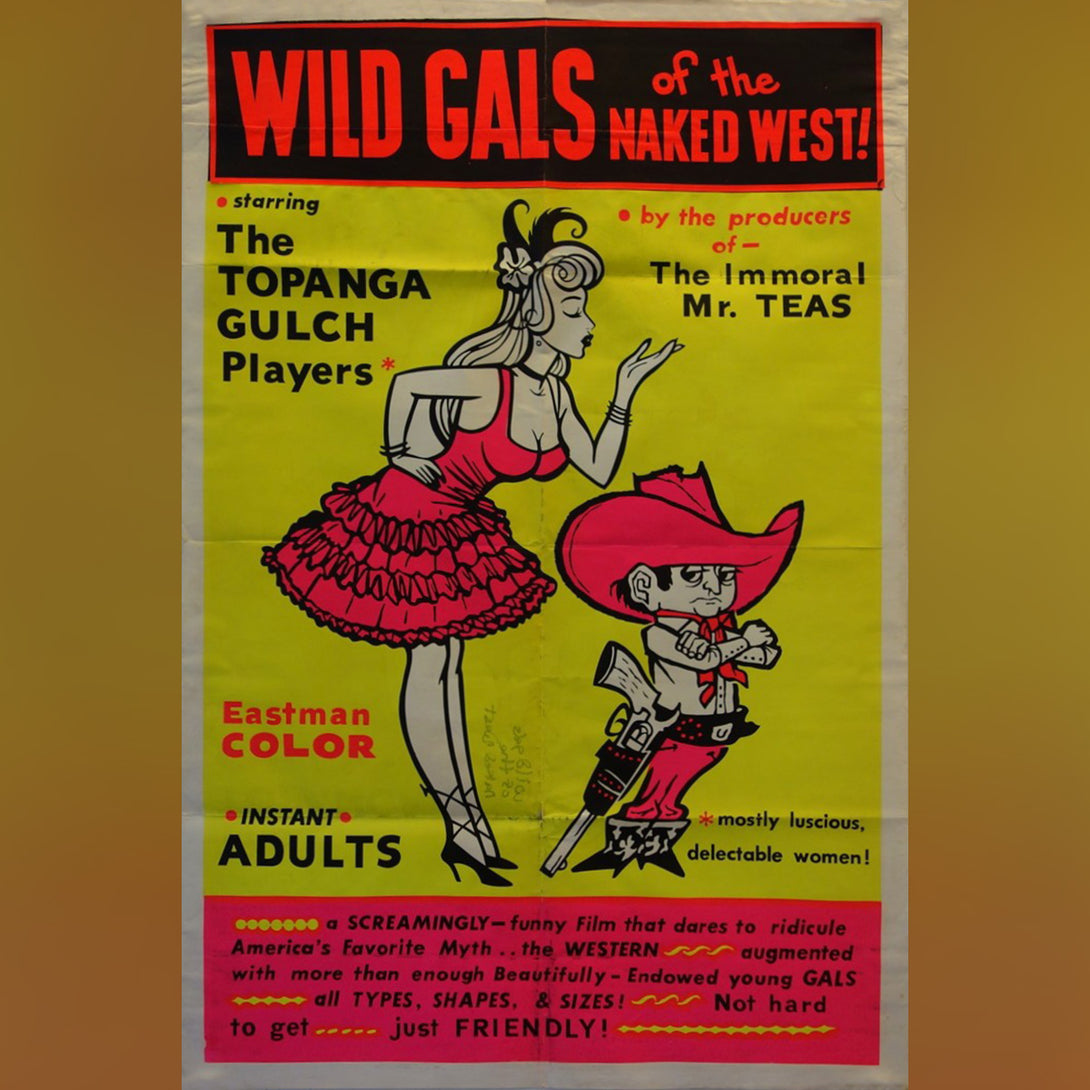 Original Movie Poster of Wild Gals Of The Naked West (1962)